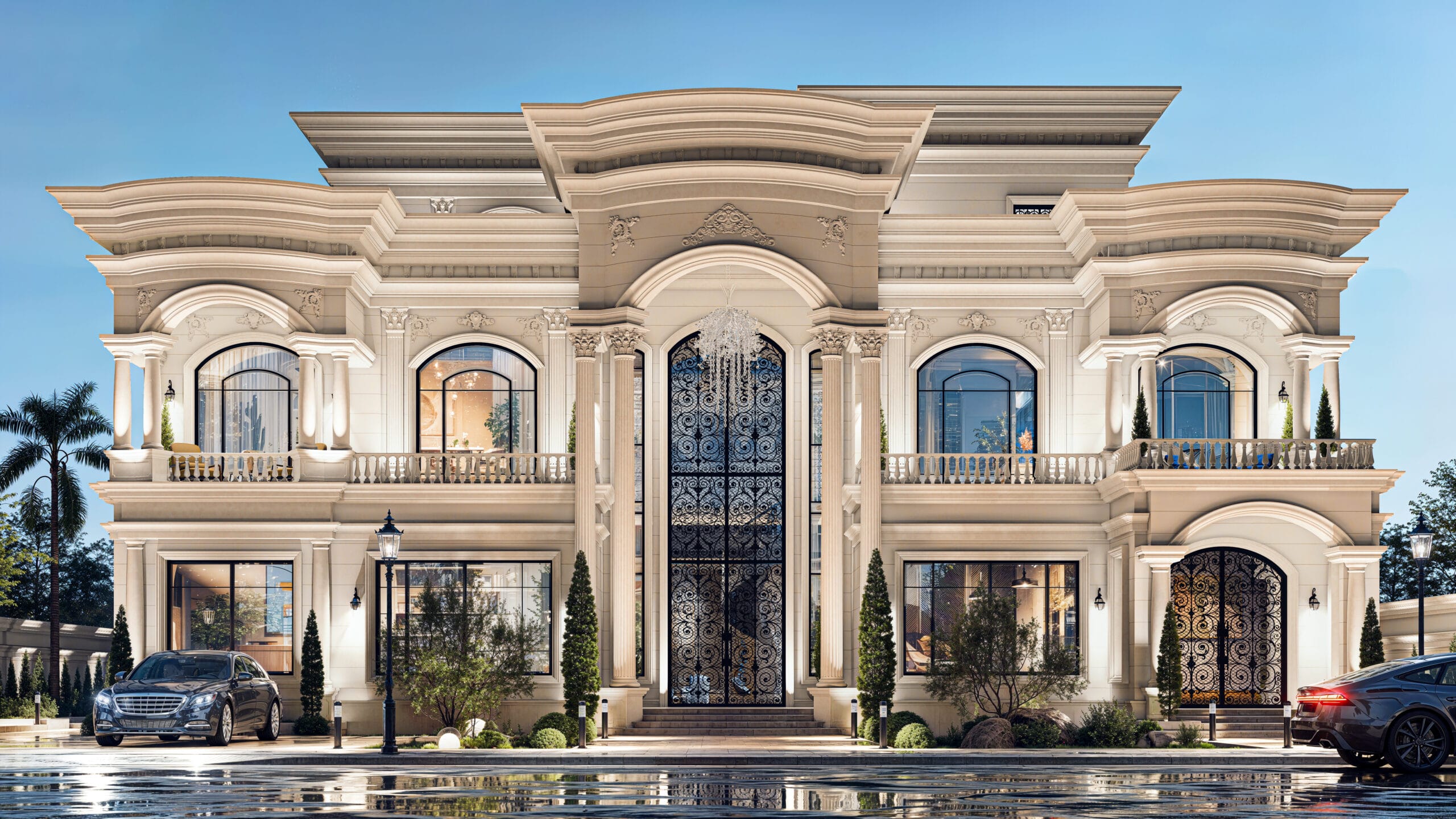 فيلا سكنية بتصميم نيو كلاسيك في مدينة زايد
